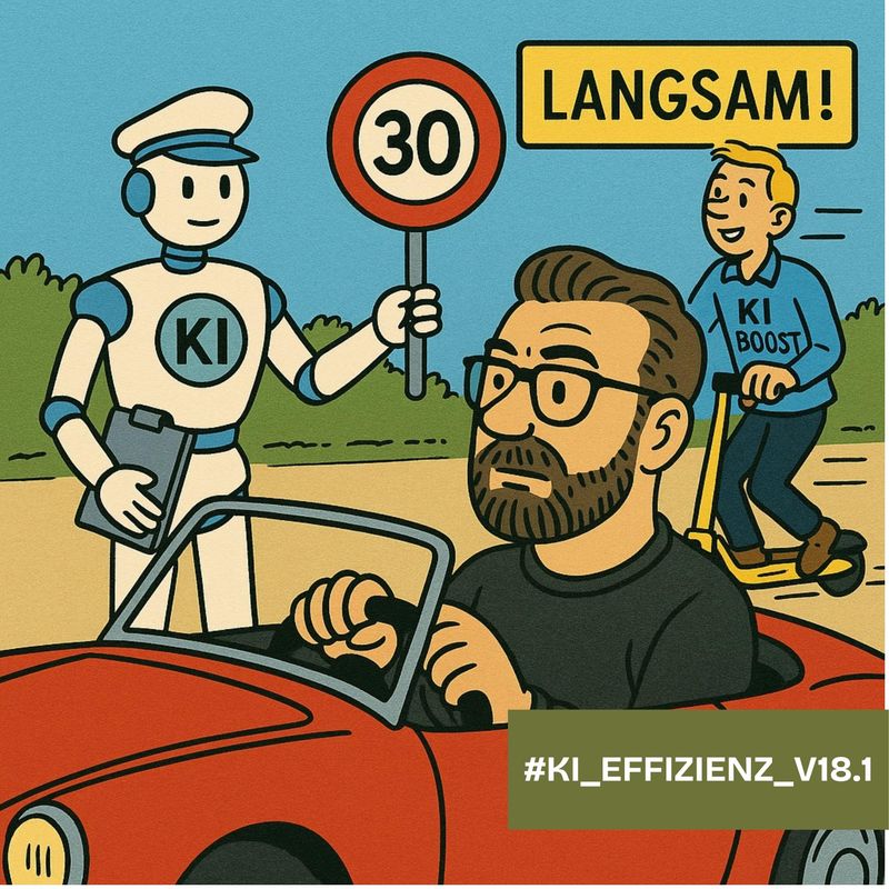 Titelbild für Speed limit for Senior Developer? Why AI won't make everyone faster
